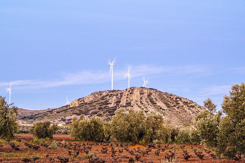 Aerogeneradores en Moral de Calatrava