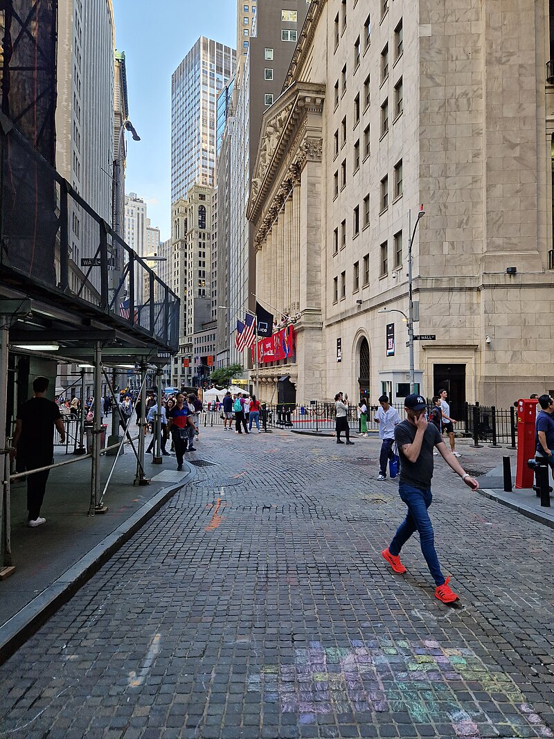 Bolsa de Nueva York en Wall Street