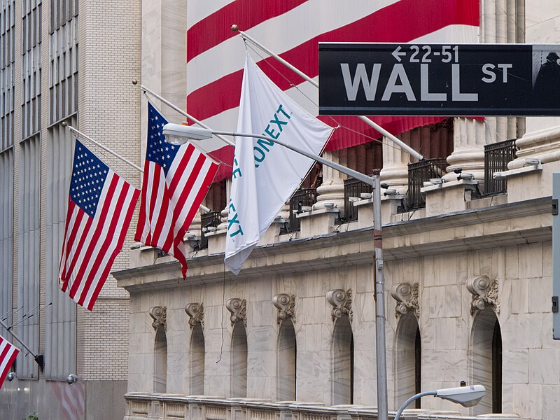 Bolsa de Nueva York en Wall Street